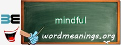 WordMeaning blackboard for mindful